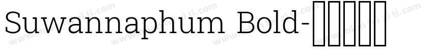 Suwannaphum Bold字体转换
